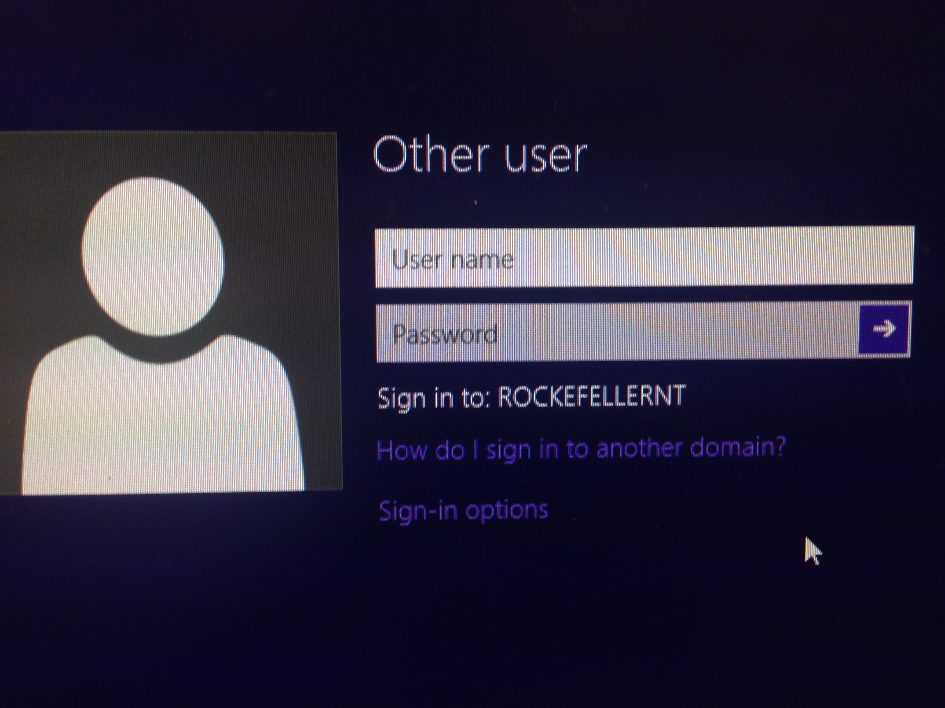 Windows 8 Domain Login